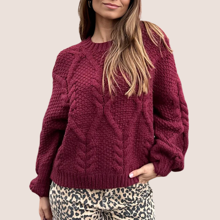 Lolo™ - Burgundy Sweater