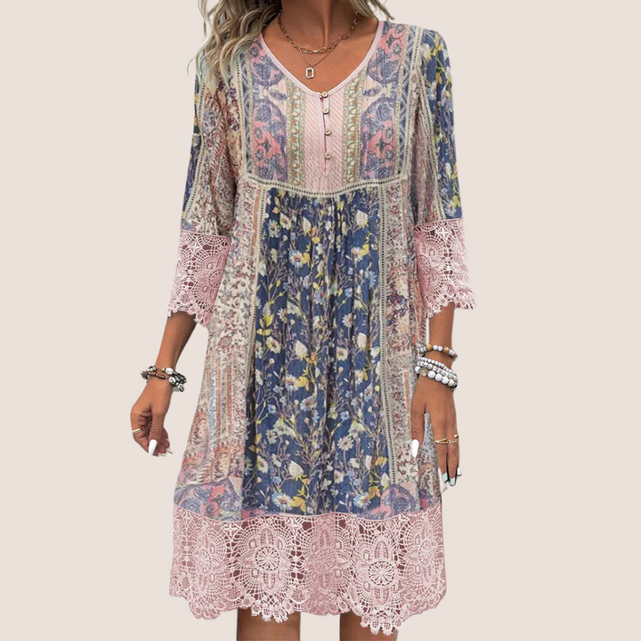 Meadow Muse™ - Boho Floral Dress