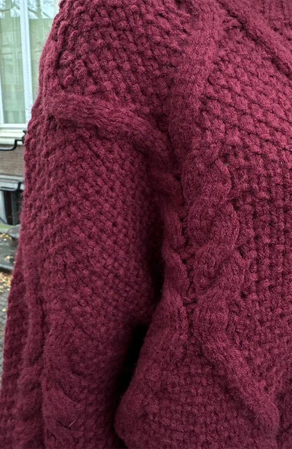 Lolo™ - Burgundy Sweater