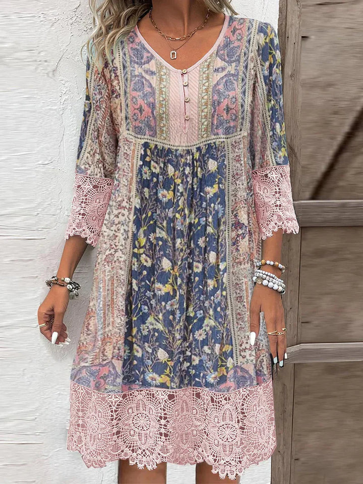 Meadow Muse™ - Boho Floral Dress